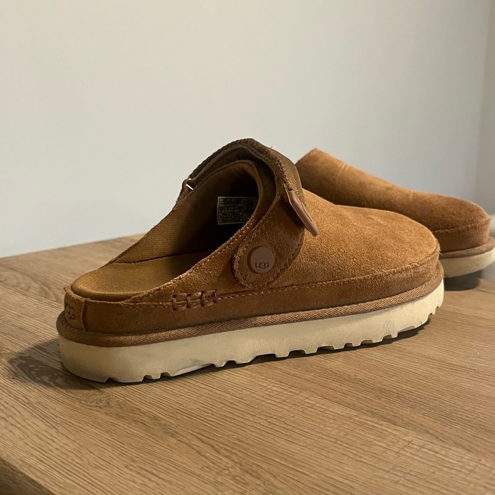UGG Tan Suede Slip-On Loafers